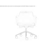 Leather office chair with height adjustment Silves