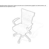 Fabric office chair on wheels Thyrnau
