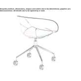 Office chair on trestles, on wheels Otelec
