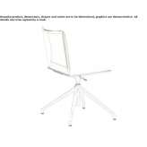 Polypropylene office chair with 4-Spoke base Pauna