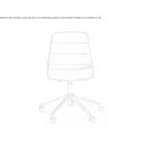 Upholstered swivel chair on wheels Elvanli