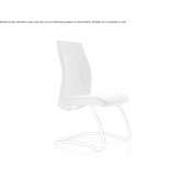 Fabric office chair with sleigh base Ionview