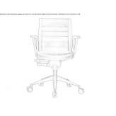 Swivel office chair with armrests and 5-star base Lovozero