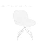 Swivel, upholstered trestle chair Raches