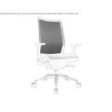 Swivel office chair with a 5-star base Bavleny