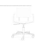 Office chair with armrests and a 5-star base Mournies