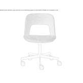 Fabric office chair on wheels Toury