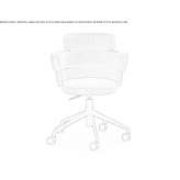 Fabric chair on wheels Faicchio