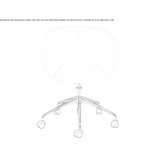 Chair with a 5-star base and armrests on wheels Ringling