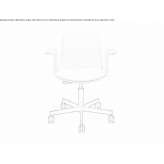 Office chair with armrests and a 5-star base Chameza