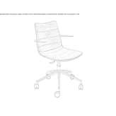 Office chair with armrests and a 5-star base Maynard