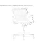 Office chair with armrests and a 4-star base Garoafa