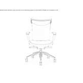 Leather office chair on wheels Thyrnau