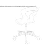 Swivel office chair with a 5-star base Cosby