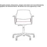 Chair with armrests on wheels Iona