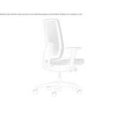Swivel, height-adjustable fabric office chair Otyniia