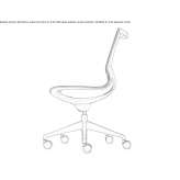 Height adjustable office chair Oceana
