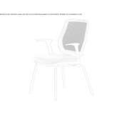 Office chair upholstered in mesh with armrests Mokena