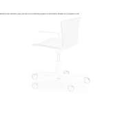 Height adjustable fabric office chair Falze