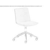 Upholstered office chair with height adjustment Herdecke