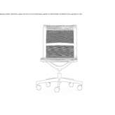Height adjustable mesh office chair with 5 arm base Silves