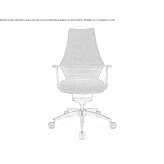 Swivel office chair with a 5-star base Chalabre