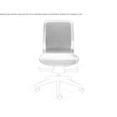 Nylon® executive chair with medium backrest and casters Charneux