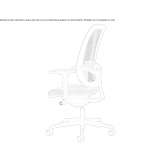 Swivel office chair with height adjustment and armrests Racauti