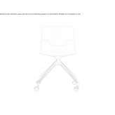 Swivel office chair on trestles, on wheels Gigant