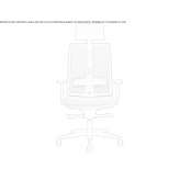 Height-adjustable swivel office chair with headrest Kreuth