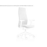 Office chair upholstered in fabric with armrests Ionview