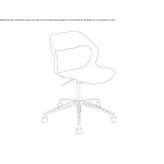 Swivel chair made of polypropylene with a 5-star base Orista