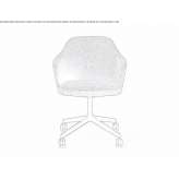 Office chair with armrests and a 4-star base Luingne