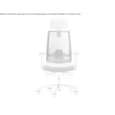 Swivel mesh office chair with height adjustment and headrest Otyniia
