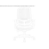 Height-adjustable swivel office chair with wheels Racauti