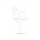 Height-adjustable Nylon® swivel chair with integrated cushion Boromlia