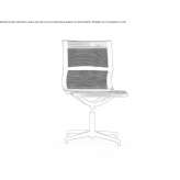 Height adjustable mesh office chair with 4 arm base Silves