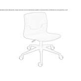 Swivel, upholstered office chair with height adjustment Gigant