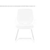Office chair with armrests, upholstered in fabric Mokena