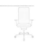 Swivel office chair with a 5-star base Outeiro