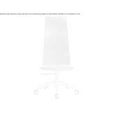 Height-adjustable fabric office chair on wheels Ajak