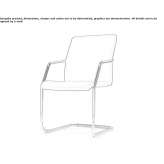 Cantilever leather office chair Burrel