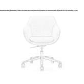 Height adjustable office chair with wheels Knezdub