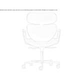 Nabuk office chair with armrests Candir