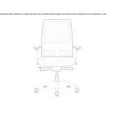 Swivel office chair with armrests Lobios