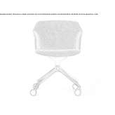Swivel fabric office chair on wheels Chalampe