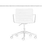 Fabric office chair on wheels with 5-arm base Orillia