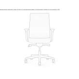 Office chair on wheels with a base with 5 arms Lannilis