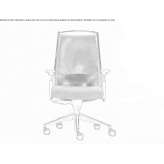 Swivel office chair with armrests Highmore