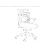 Mesh and fabric swivel office chair Sinfin
